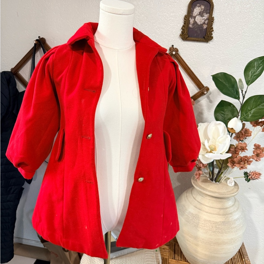 Janie and Jack Vibrant Red Cape Jacket